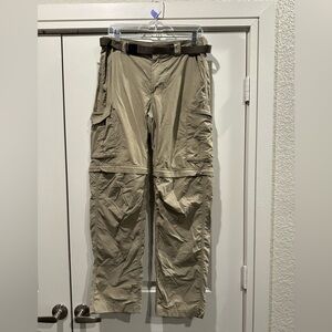 Columbia Tan Cargo Pants with Utility Design